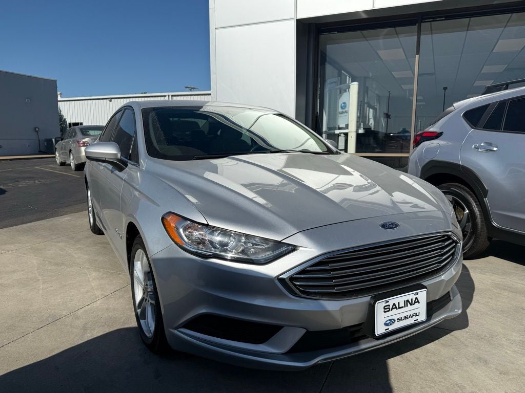 Used 2018 Ford Fusion Hybrid S with VIN 3FA6P0UU6JR122422 for sale in Salina, KS