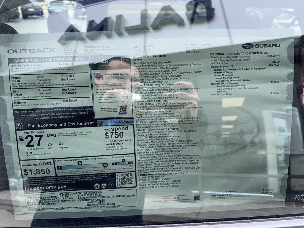 2026 Subaru OUTBACK Premium