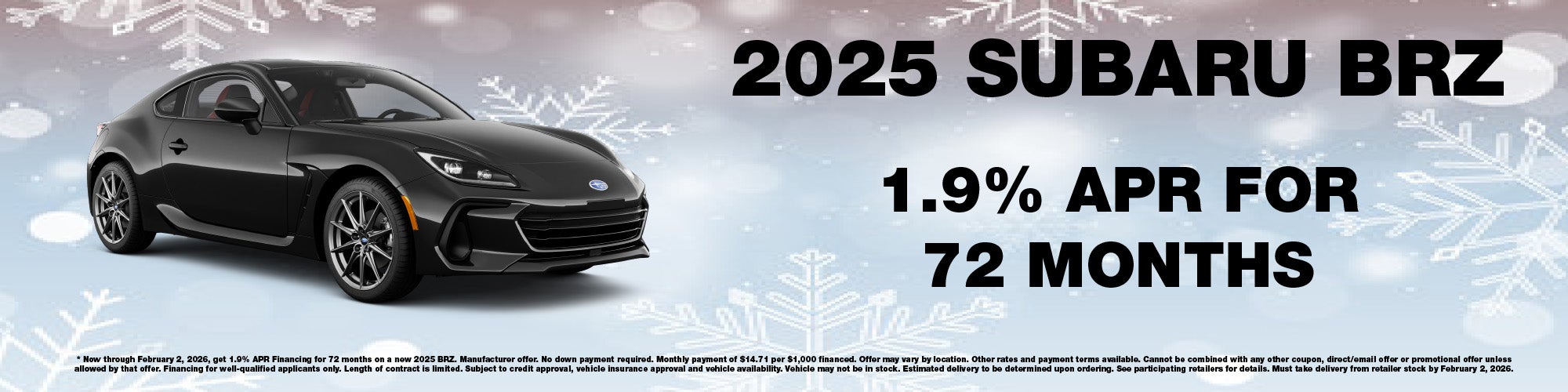 1.9% APR for 72 months